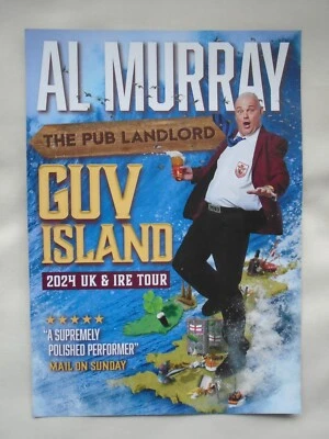 AL MURRAY Live The Pub Landlord "Guv Island" 2024 UK & Ireland Tour promo flyer