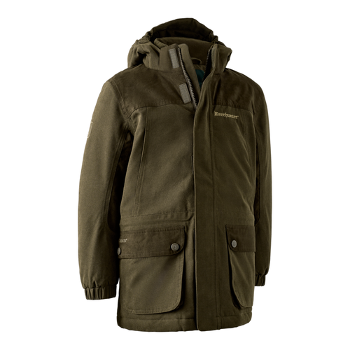 Deerhunter Youth Eagle Winterjacke Asphalt grün Jagd Schießen Angeln UK