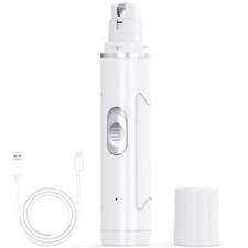 Dog Nail Grinder Quiet - Professional 2-Speed Electric Pet Nail Trimmer with ...