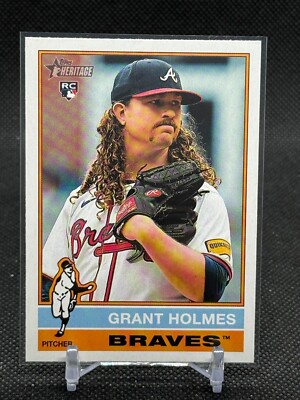 2025 Topps Heritage Grant Holmes ROOKIE #22 - Atlanta Braves