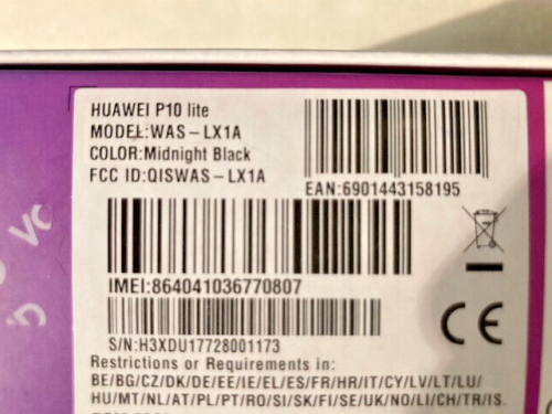 HUAWEI P10 LITE MIDNIGHT BLACK FUNZIONANTE MA VETRO ANTERIORE / POSTERIORE ROTTI - Foto 16 di 16