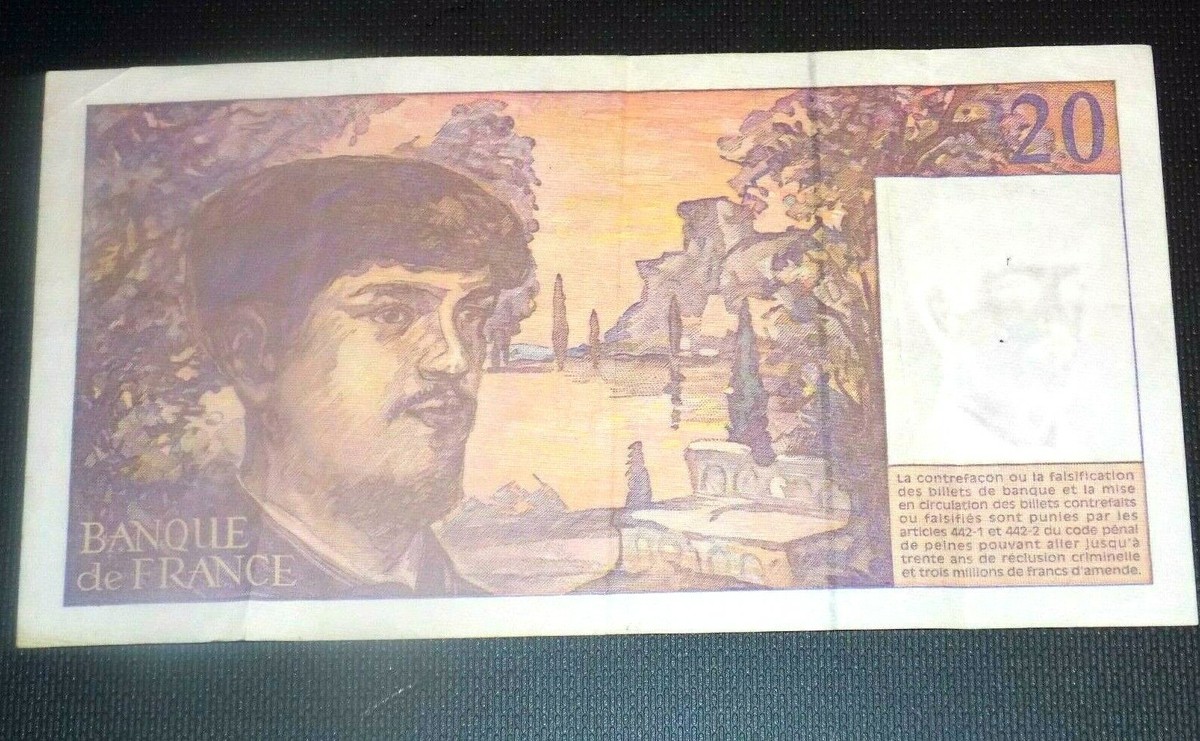 FRANCE French 20 Francs 1997 Twenty Franc Pre-Euro Currency