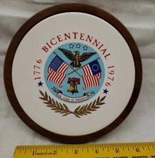 Vintage RARE Richmond Cedar Works Bicentennial Ceramic Trivet/Wall Decor.