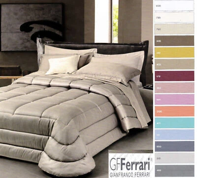 Trapunta invernale calda piumone raso di Cotone 100% tinta unita Ines G. Ferrari