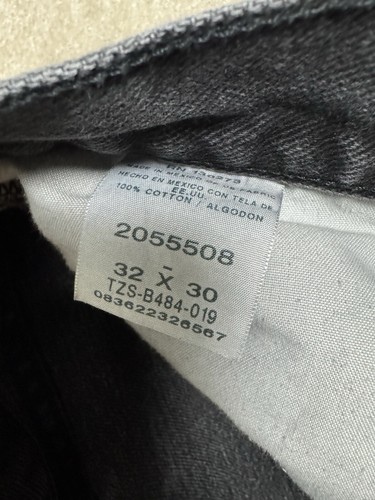 Vintage Lee Jeans Mens 32 Black Denim Pants Straight Leg Cotton 32 X 30 - Picture 9 of 20