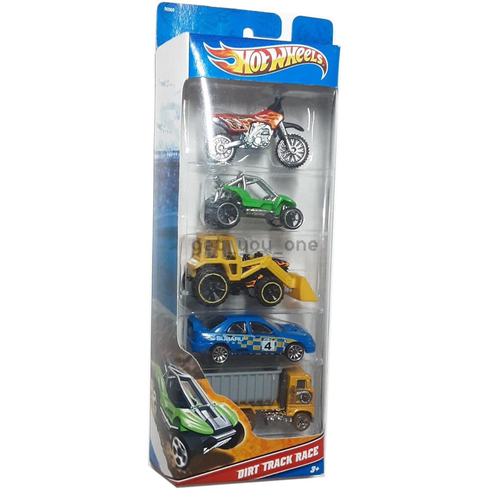 NEW Hot Wheels 2011 Dirt Track Race 5-Pack Diecast Cars 1:64