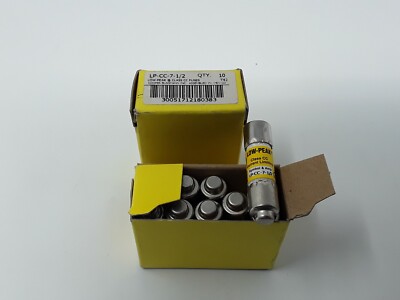Buss System 300 Low Peak Yellow Fuses LP CC 7 1/2 Box of 10