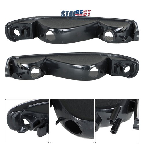 Headlight Replacement Halogen Black L+R For 99-07 GMC Sierra 1500 & 00-06 Yukon - Picture 5 of 12