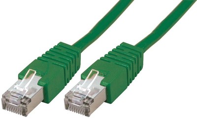 RJ45 AUF RJ45 CAT5E S/FTP ETHERNET PATCHKABEL, GRÜN 2M, ETHERNET FÜR PRO SIGNAL