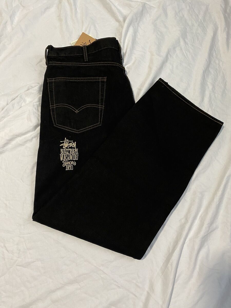 NWT Stussy X Levi's Crispy Rinse Black/Brown White NWT Stussy X Levi's Crispy Rinse Black/Brown White