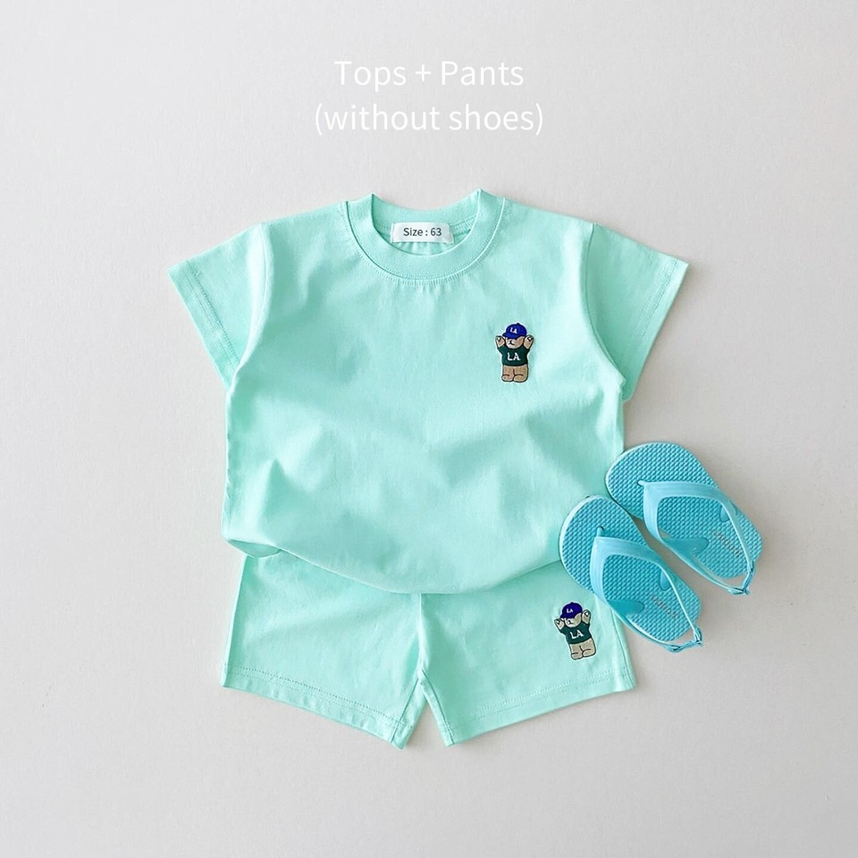 Cute Bear Full Sleeve Grey Shirt N Trouser 2pcs Set