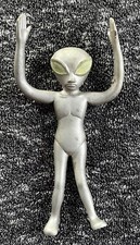UFO FILES Grey Abductor Bendable VINTAGE 1996 Figure Toy 6 Inches GLOWING EYES