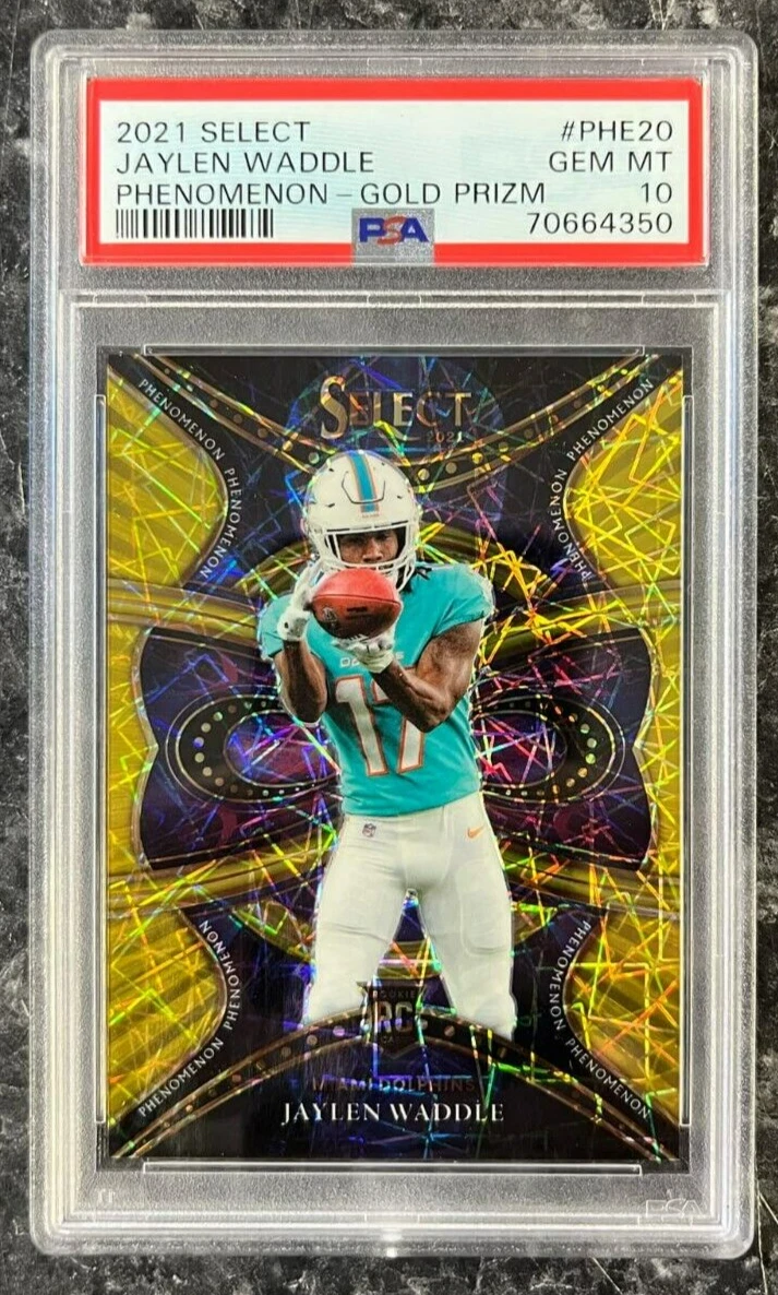 Jaylen Waddle Panini Select Phenomenon #PHE20 Gold