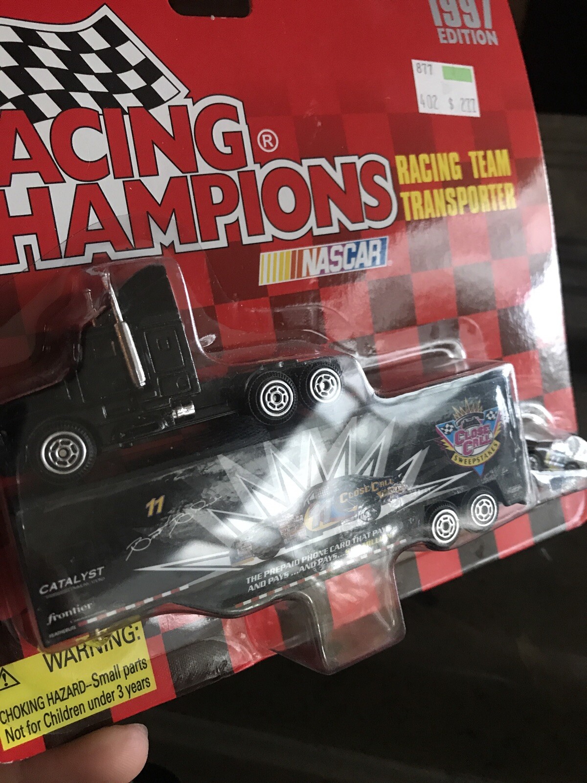 Call Racing Toys 1997 Brett Bodine #11 Close Call Racing Champions 1/64 Transporter L99 ...