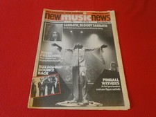 Vintage Rock N Roll Newspaper Pulp Magazine New Music News Black Sabbath     P19