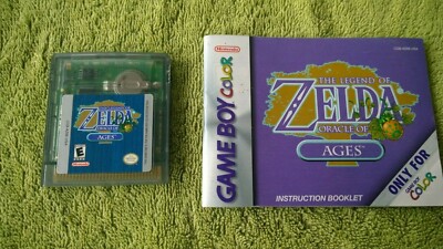 NINTENDO GAMEBOY COLOR LEGEND OF ZELDA ORACLE OF AGES tested working