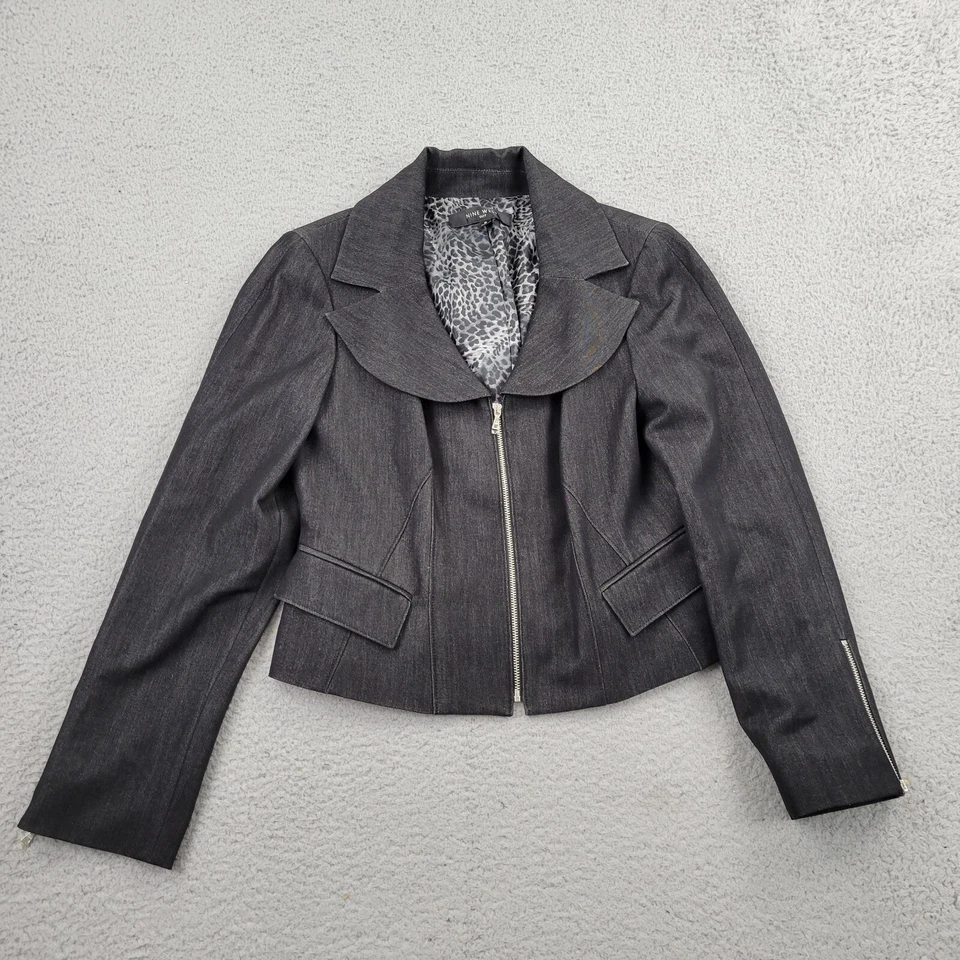 Traje de 2 piezas Nine West para mujer 6 chaqueta abrigo deportivo + 6 faldas lápiz 30x23 Foto 2 de 4