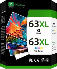  63 63XL Ink Cartridge for HP OfficeJet 3830 3836 4650 5255 ENVY 4512 4520 4528