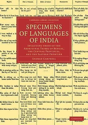 Specimens of Languages of India Campbell Paperback Cambridge University Press