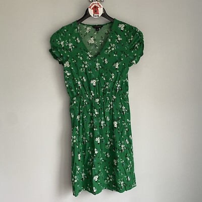 banana republic green floral dress Kelly Green Sleeveless Cut-Out Armholes Ruffle Trim Fitted Maxi Dress /3-2-1 main image 0