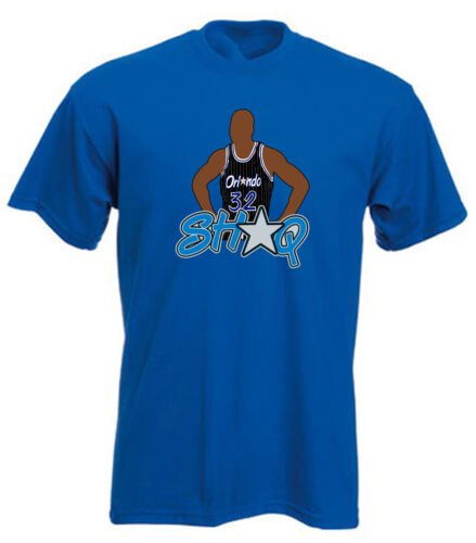 Shaquille O'Neal Shaq Orlando Magic Pic Logo Long Short Sleeve T-Shirt - Afbeelding 1 van 4
