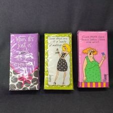 Pocket Tissues Hankies Just Us Girls Trip Set 3 Packs Girlfriend Gift New