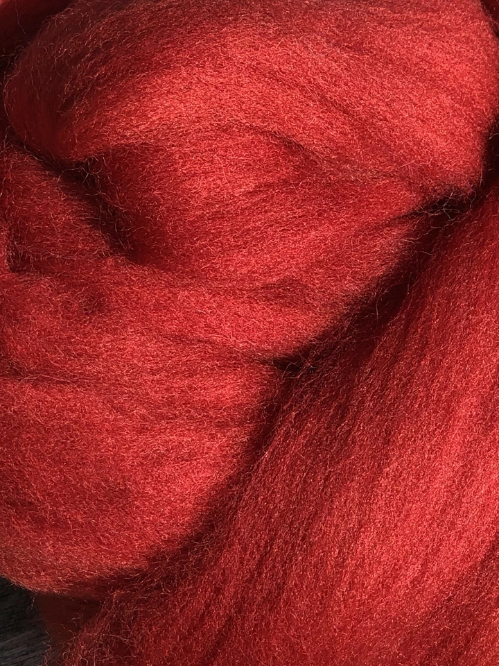 Pink Red MIX Spinning Felting Wool Roving Fiber -Mixed Top Roving Bag 8 oz Spin - Image 2 of 4