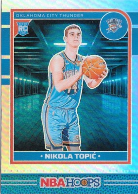2024-25 NBA Hoops NIKOLA TOPIC RC Silver Refractor -OKC THUNDER