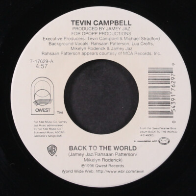 TEVIN CAMPBELL: back to the world QWEST 7