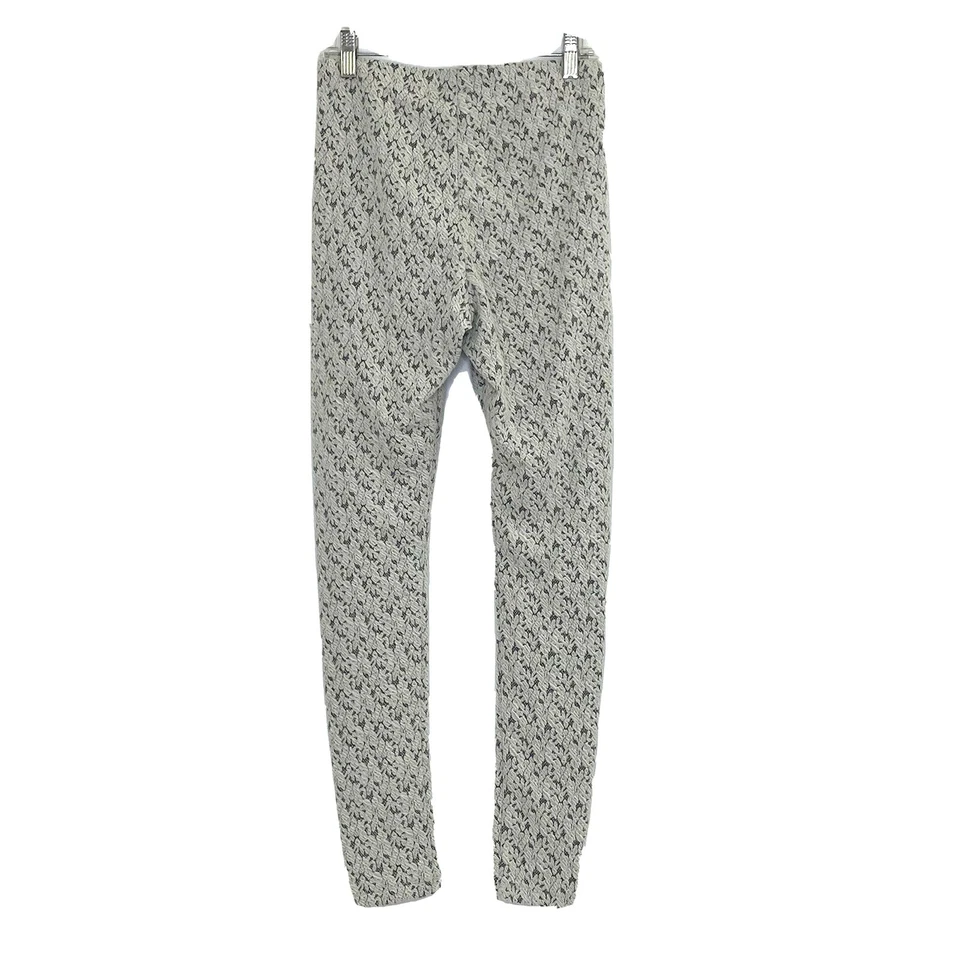 Leggings elásticos texturizados Mimi Chica para mujer talla pequeña grises NUEVO Foto 2 de 4