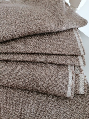 De le Cuona wool linen Fabric heavy woven collection designer cloth 140x70cm - Picture 1 of 7