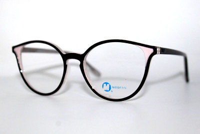 NEW MODERN OPTICAL PERFORM BLACK IVORY AUTHENTIC EYEGLASSES FRAMES 51-20-135MM