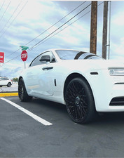 CERCHI 24" FF01 NERO LUCIDO PER ROLLS ROYCE PHANTOM DAWN GHOST 24X9 & 10