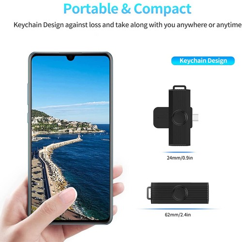 Lecteur CAC USB/Type C, DOD USB C Militaire Accès Common CAC, Lecteur Carte à Smart - Photo 18/21