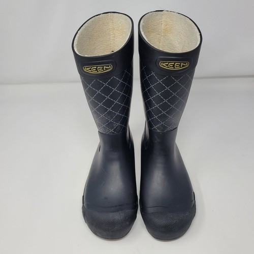 KEEN Boots Womens Size 6 Black Rubber Pull On Rain Boots - Picture 5 of 15