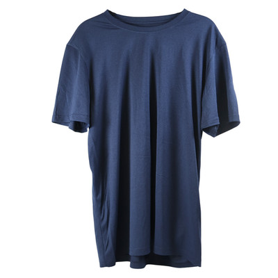 Nike Men s Dri-Fit Activewear T-Shirt Short Sleeve No Graphic, Dark Blue, Size L