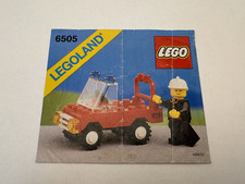 LEGO ® Bauanleitung Legoland Town 6505 Feuerwehrauto Instruction ungelocht 298