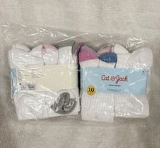 Cat  Jack Girl's 10-Pair Crew Socks Size M 9-2-1/2 036 03 1367