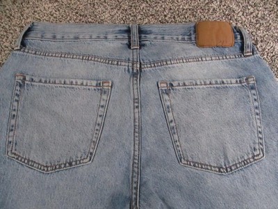 Aéropostale Boyfriend Flare Jeans Womens 6 Blue Light Wash High Rise 30x31