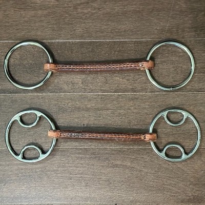 2 Used Leather Bits for Horses