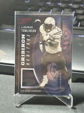 Panini 2021 Prestige LaDainian Tomlinson Gridiron Heritage Memorabilia Chargers
