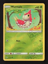 Wurmple (23) Common Reverse Holo SM - Lost Thunder 23/214 LP Pokémon TCG
