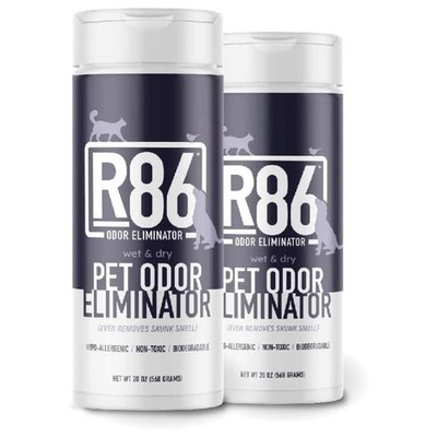 R86 Pet Odor Eliminator, Removes from 20 Ounce (Pack of 2), Unscented