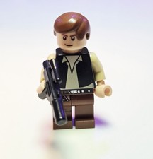 LEGO®-Minifigur Star Wars Han Solo Black Vest (2010) aus 10188 8038 - sw0179a