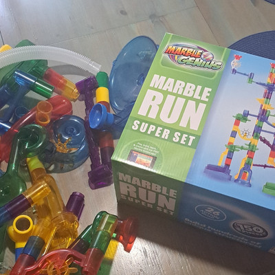 Marble Genius Marble Run Super Set Approx. 200 Pieces Total