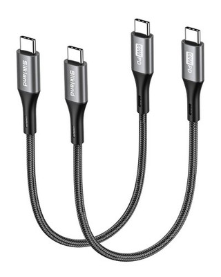 USB C Kabel 2 Stück 25cm 3A 20V 60W PD 3.0 QC 4.0 für iPhone Samsung