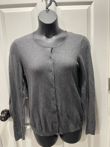 Port Authority leichte graue Damen Strickjacke Pullover Large - Bild 1 von 7