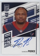 2022 Panini Donruss Elite Pen Pals Blue Ink Dameon Pierce #PP-DP Auto 0uw