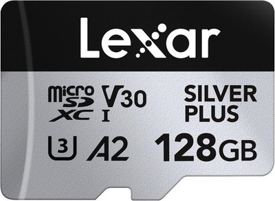 Lexar Silver Plus Micro SD 128GB UHS I V30 U3 Klasse 10