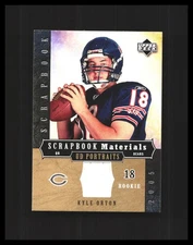 2005 Kyle Orton Rookie Patch UD Portraits Scrapbook Materials #SB-KO Bears